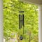 Glitzhome® 38" Matte Black Metal Black Windchime